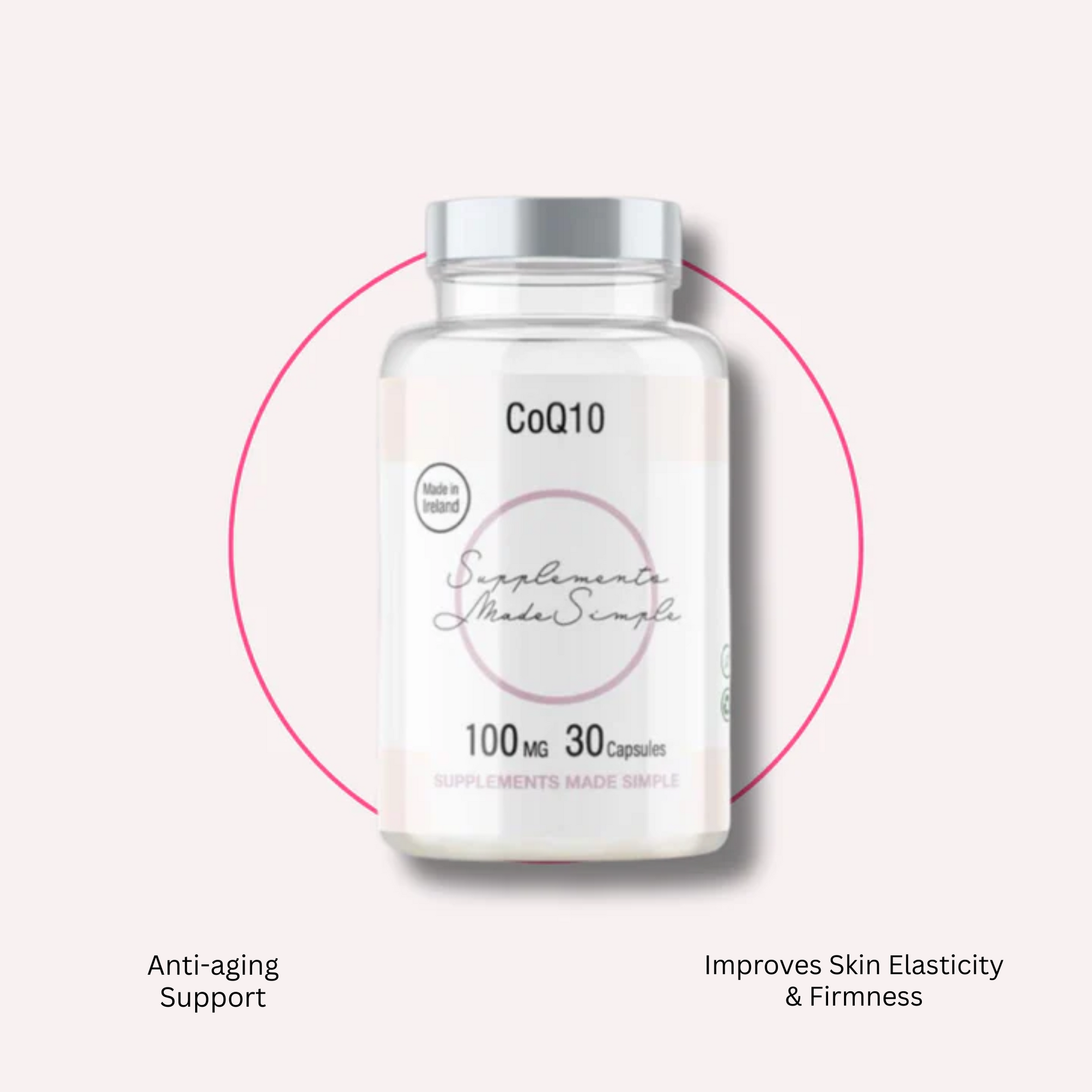 CoQ10 100mg – High Absorption Ubiquinone – 30 Capsules