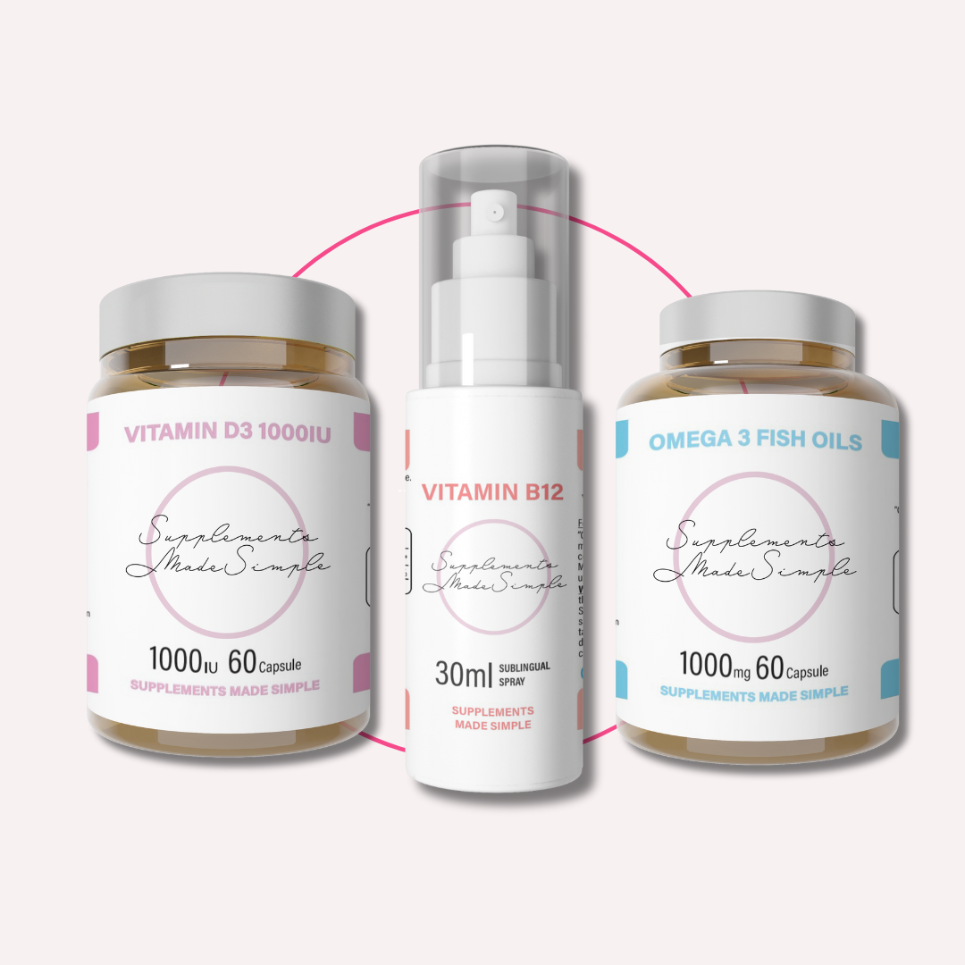 New Mom & Breastfeeding Bundle – Omega-3, Vitamin D3, Vitamin B12