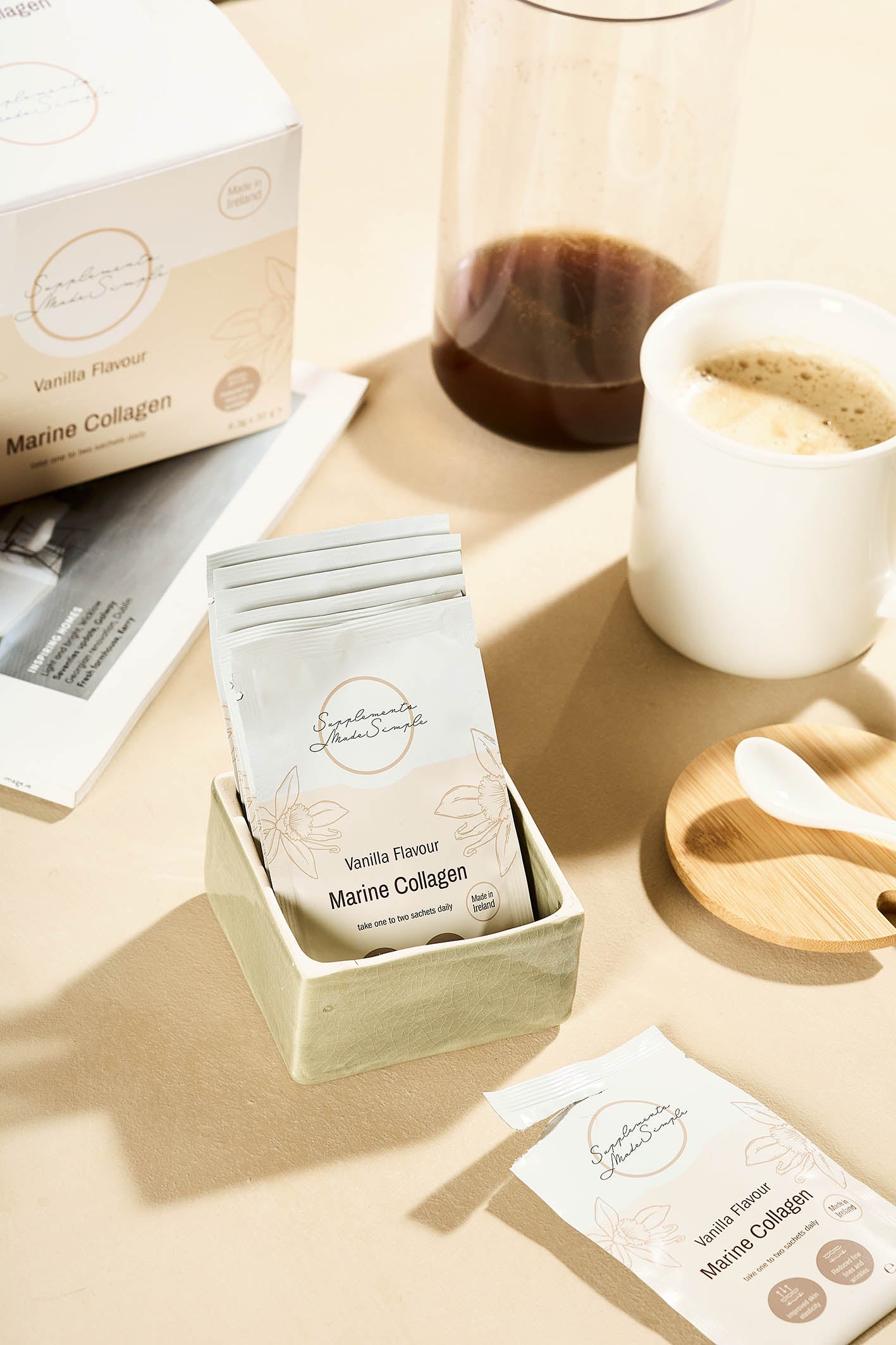 3 for 2 Vanilla Marine Collagen - 3 x 30 Sachets - 5g Collagen per Sachet