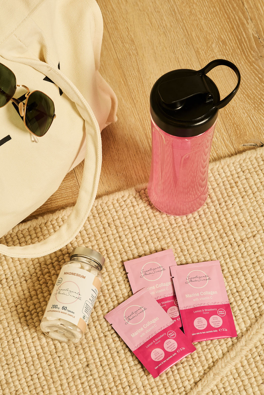 3 for 2 Marine Collagen with Vitamin C Bundle - Lemon & Strawberry - 3 x 30 Sachets - 2.5g Collagen per Sachet