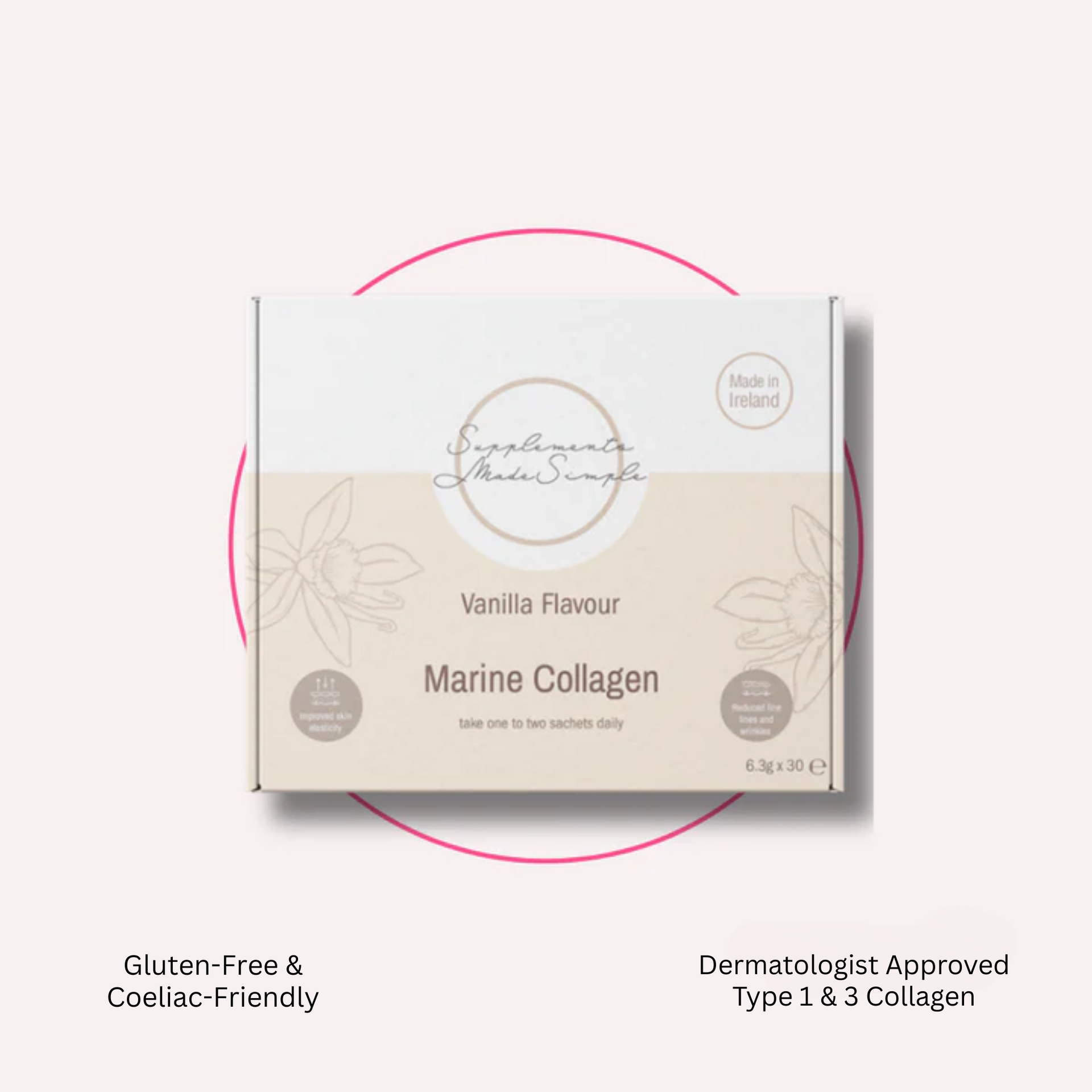 Vanilla Marine Collagen - 30 x Sachets - 5g Collagen per Sachet