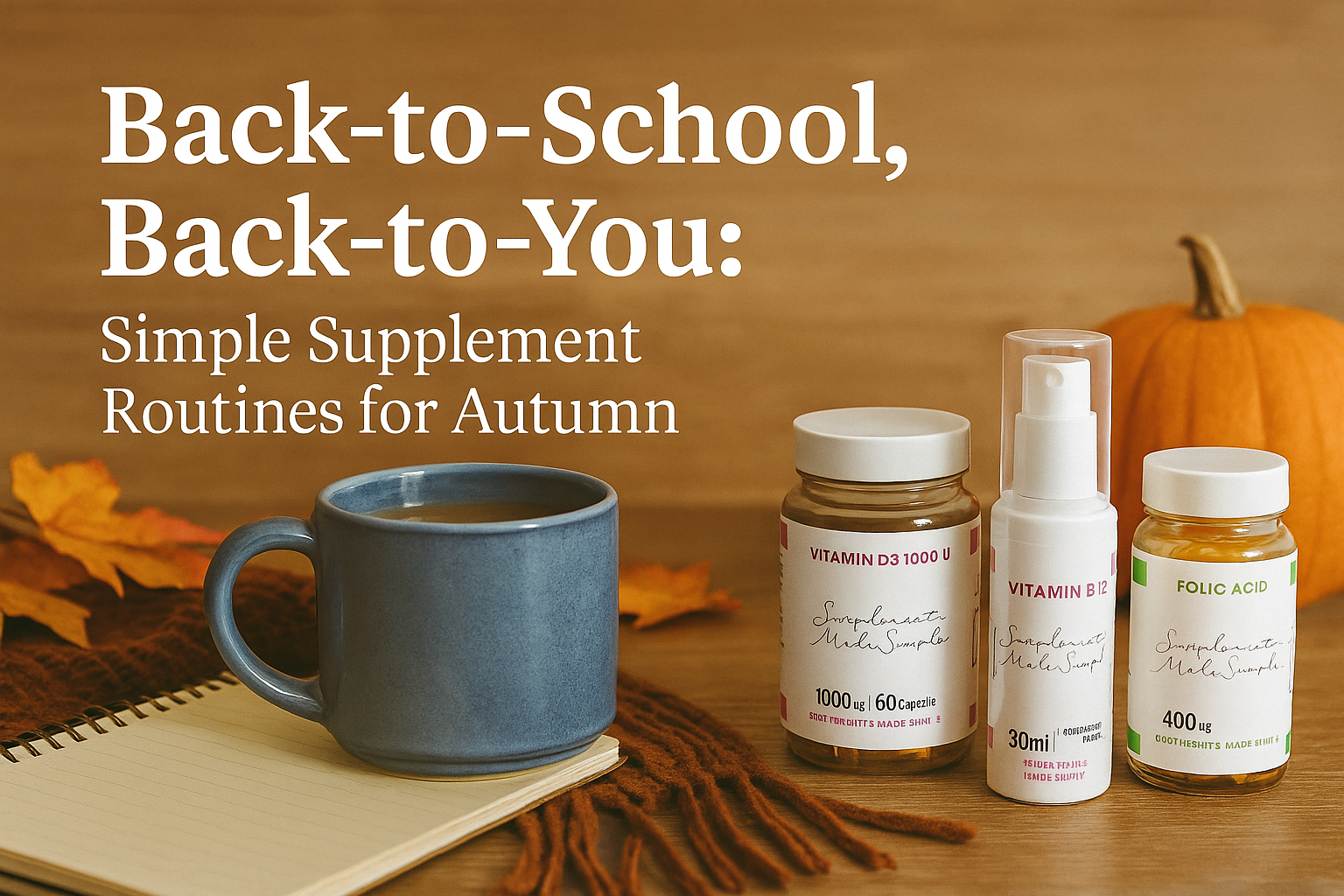 back to school supplement routine for autumn