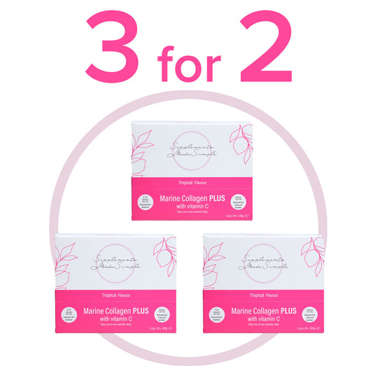 3 for 2 NEW Marine Collagen PLUS & Vitamin C Bundle from Supplements Made Simple
