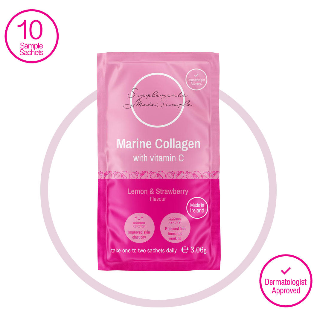 10 Marine Collagen Sample Sachets from Supplements Made Simple