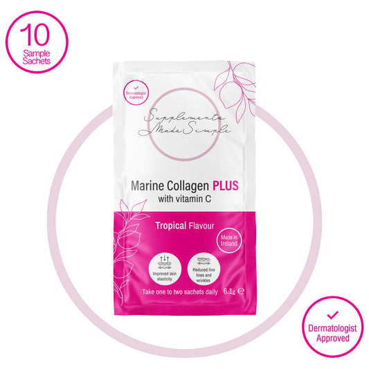 10 Marine Collagen Plus Sample Sachets from Supplements Made Simple