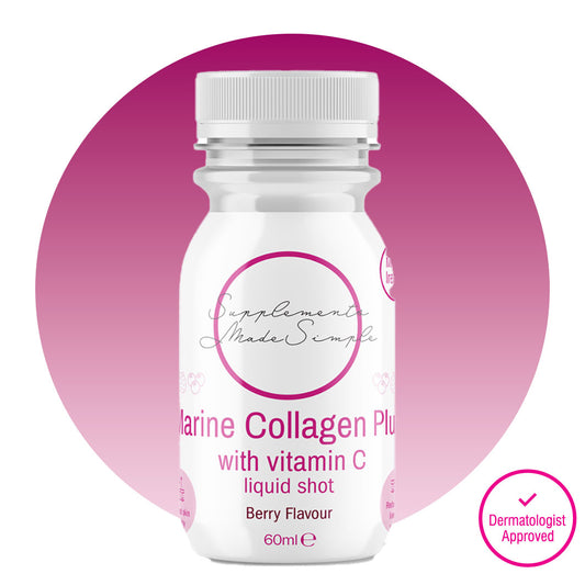 Collagen Liquid Shot PLUS with Vitamin C - Berry Flavour by Supplements Made Simple